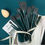 Thumbnail: Ducare Dark Turquoise 17 piece brush set 