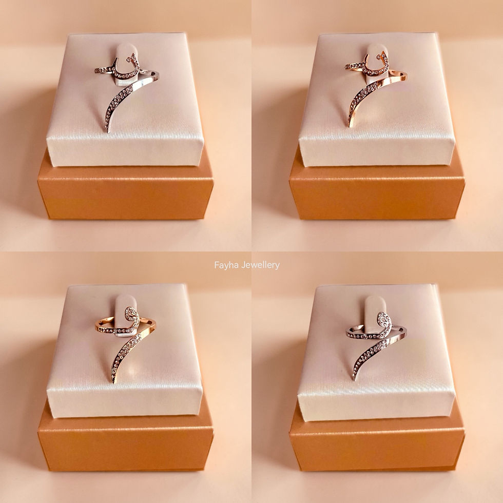 Thumbnail: Rawha Intial Ring(slightly adjustable) 