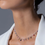 Thumbnail: Isabella tear drop choker necklace (925 sterling silver) 