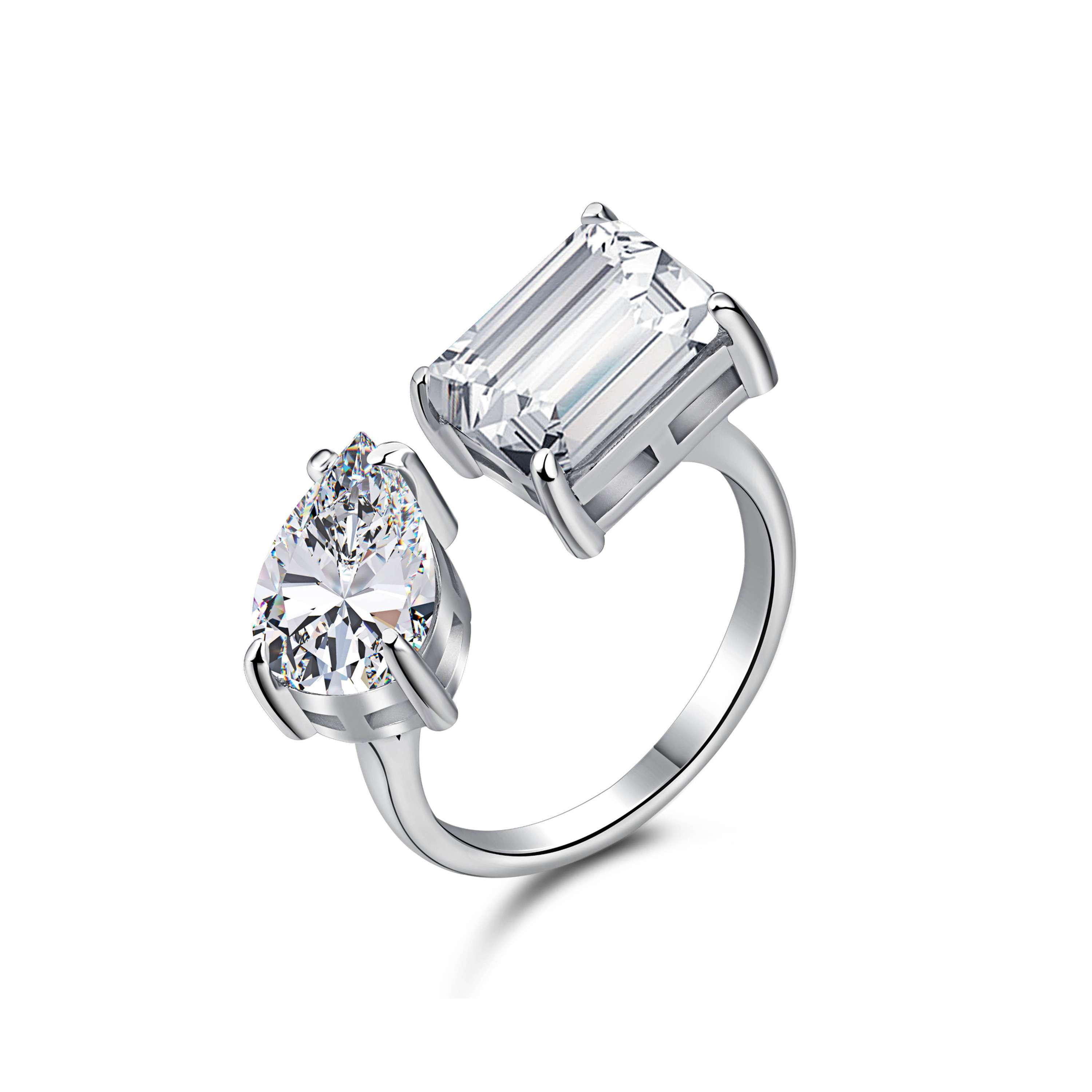 Bedazzled Dianne ring (adjustable, 925 sterling silver)
