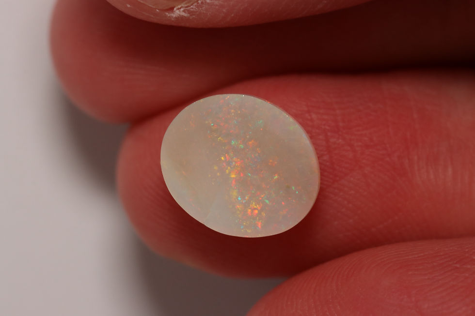Thumbnail: 2.42ct White Opal 11.56x9.79x3.38mm
