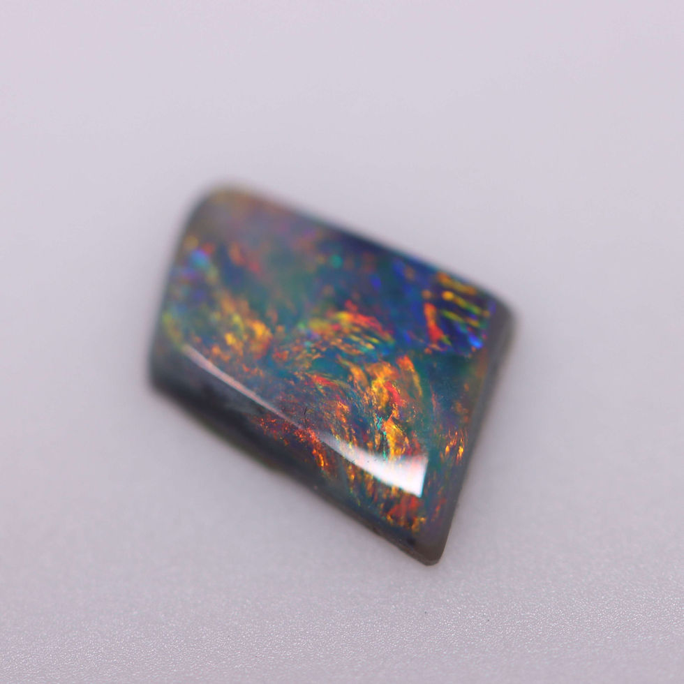 Thumbnail: .85ct Black Opal 7.9x6.1x2.1mm