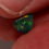 Thumbnail: .43ct Australian Black Opal 6.6x6.8x1.75mm