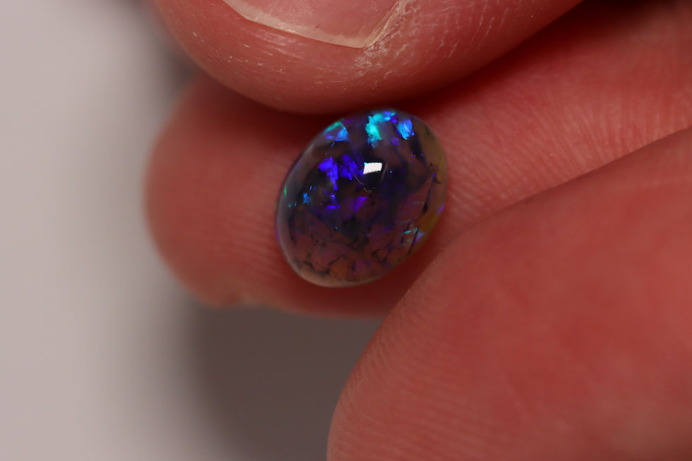 Thumbnail: 1.7ct Black Crystal Opal 8.99x6.9x4.64mm