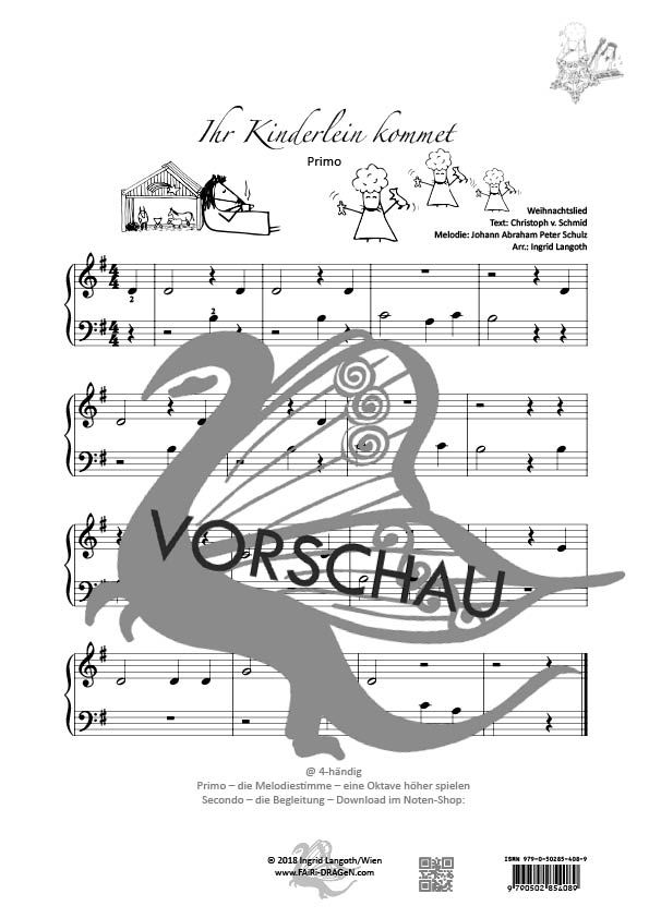 Ihr Kinderlein kommet (4-händig)