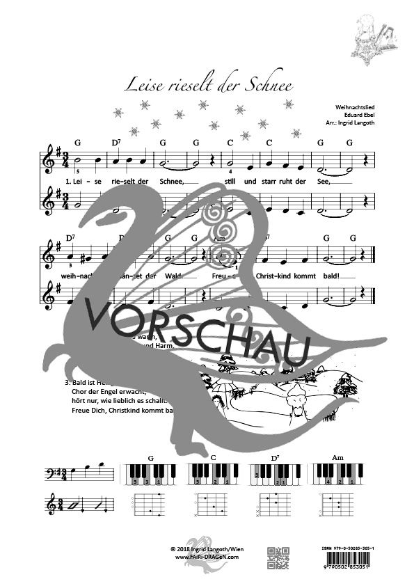 Leise rieselt der Schnee (2-stimmig+Begleitung)