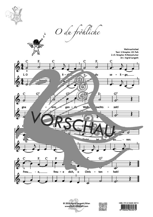 O du Fröhliche (2-stimmig+Begleitung)
