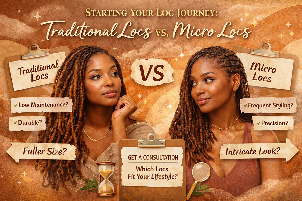 Starting Your Loc Journey: Traditional Locs vs. Micro Locs
