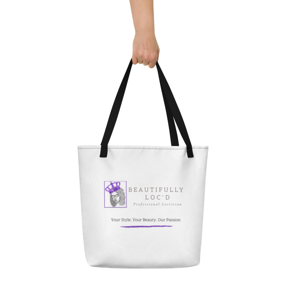 Beautifully Loc'd Tote Bag w/ Pocket
