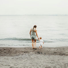 Mother and Child at the beach