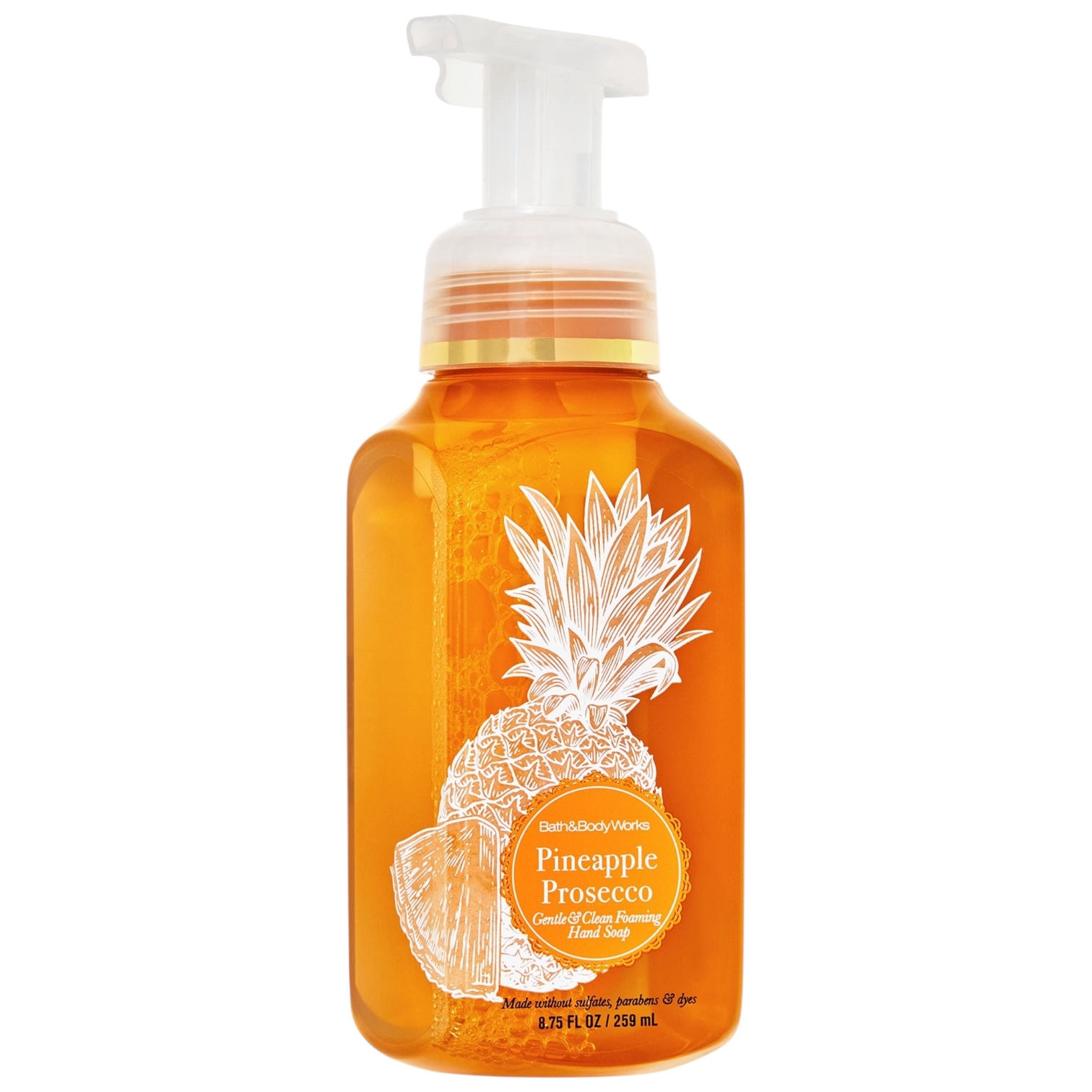 Мило-пінка для рук Bath & Body Works Pineapple Prosecco Foaming Soap