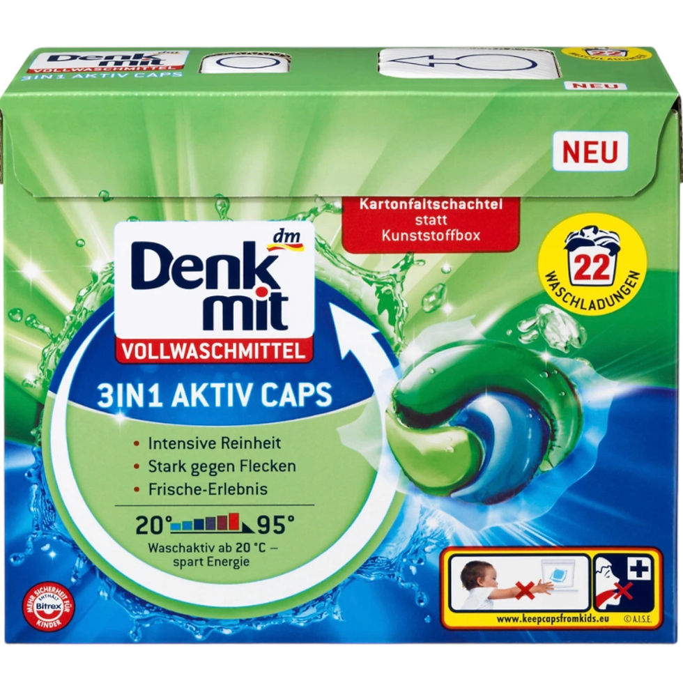 Капсулы для стирки белого белья Denkmit 3in1 Aktiv Caps
