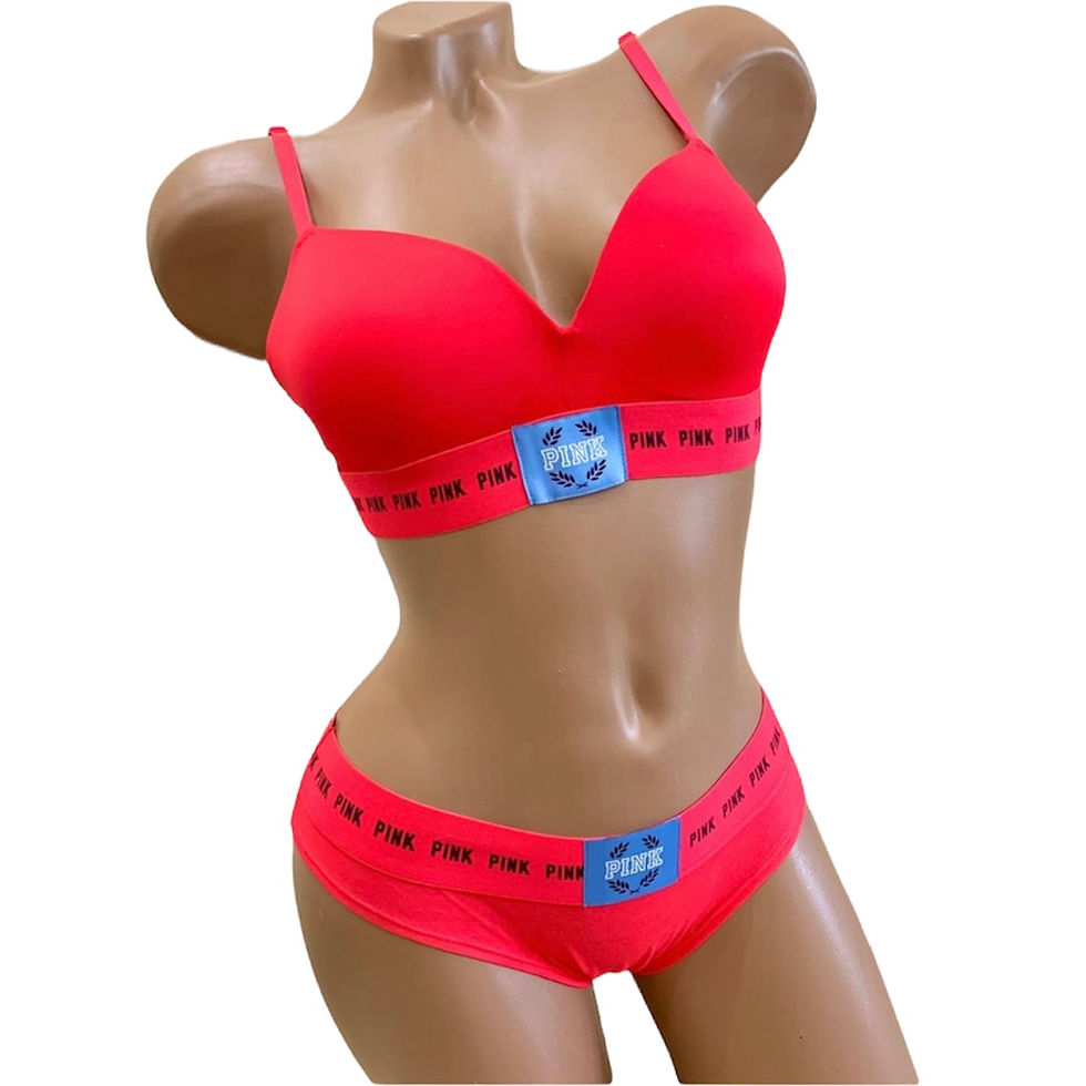 Комплект білизни PINK Victoria's Secret Wireless Push Up Bra Cotton Thong