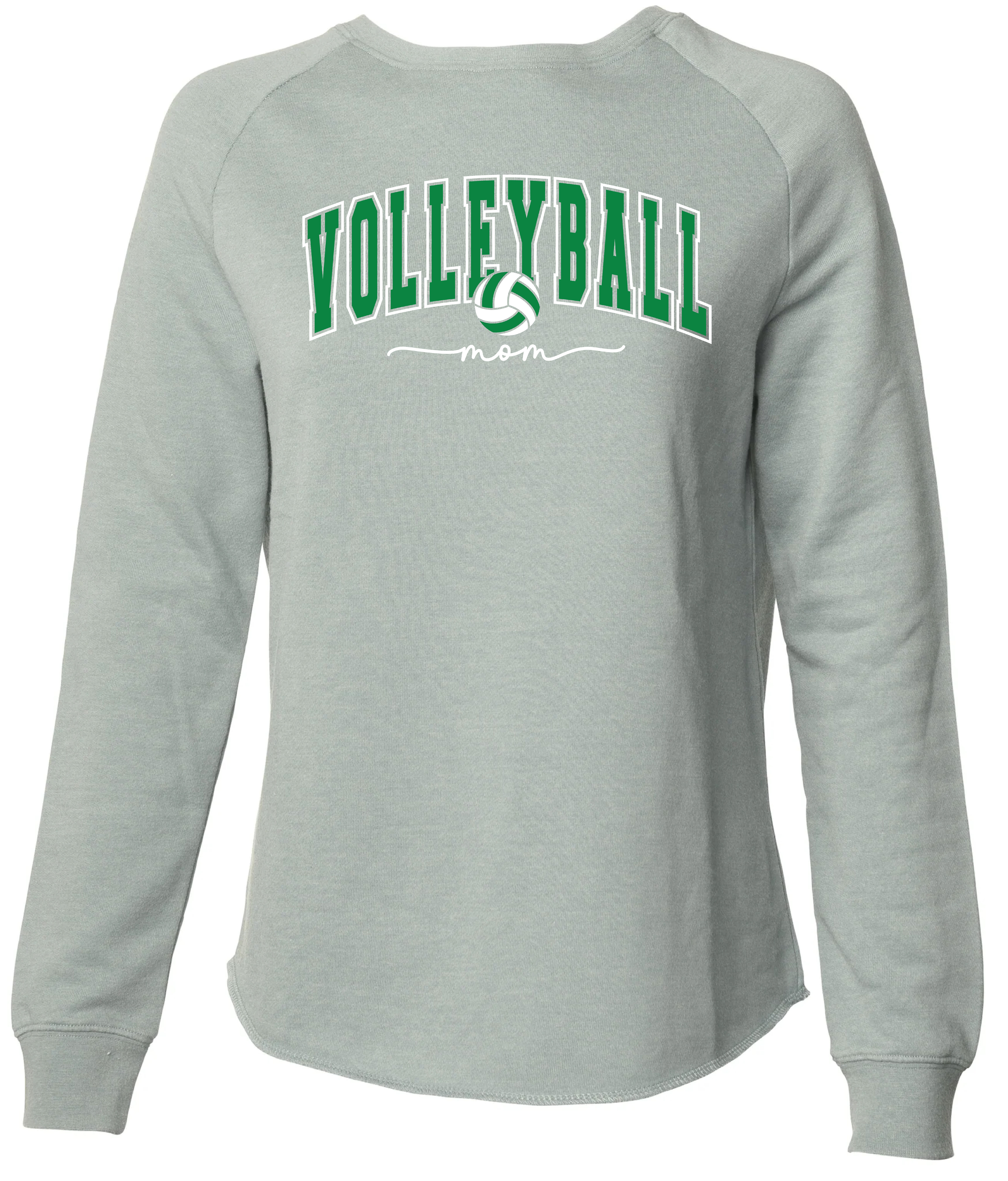 Volleyball Mom - California Wave Wash Pullover - Sage