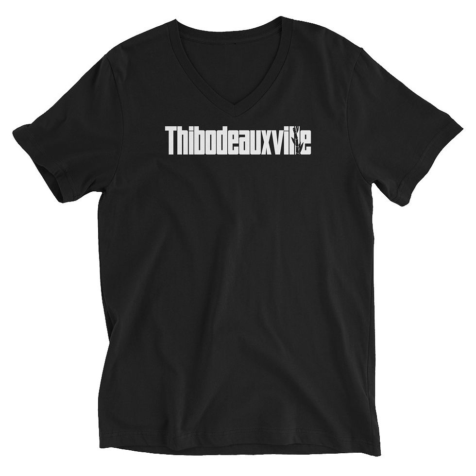 Thumbnail: Black V-Neck Pronunciation T-Shirt