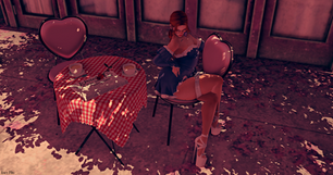 Sitting at a Café