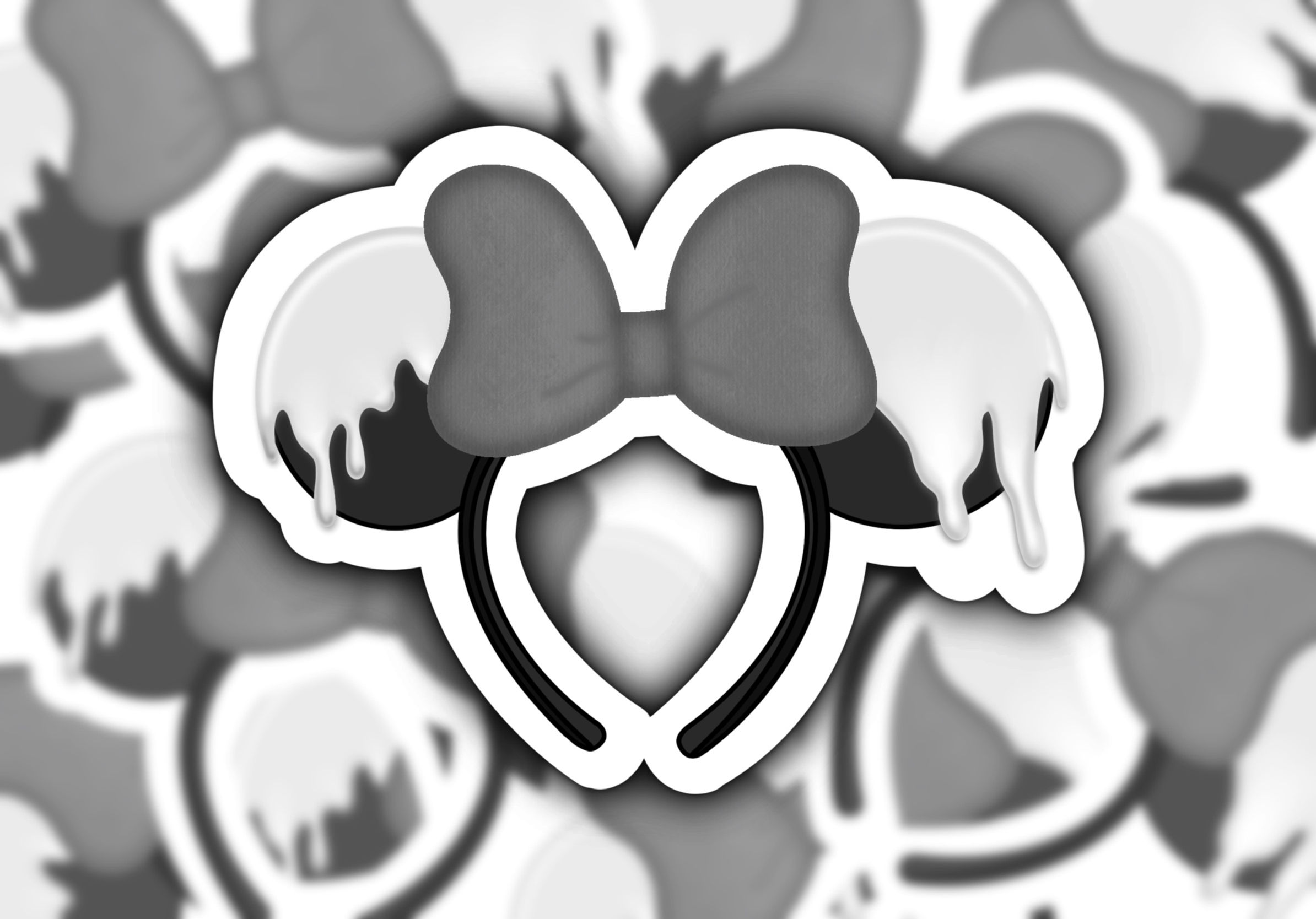 Disney 100 Drip Minnie Ears Sticker
