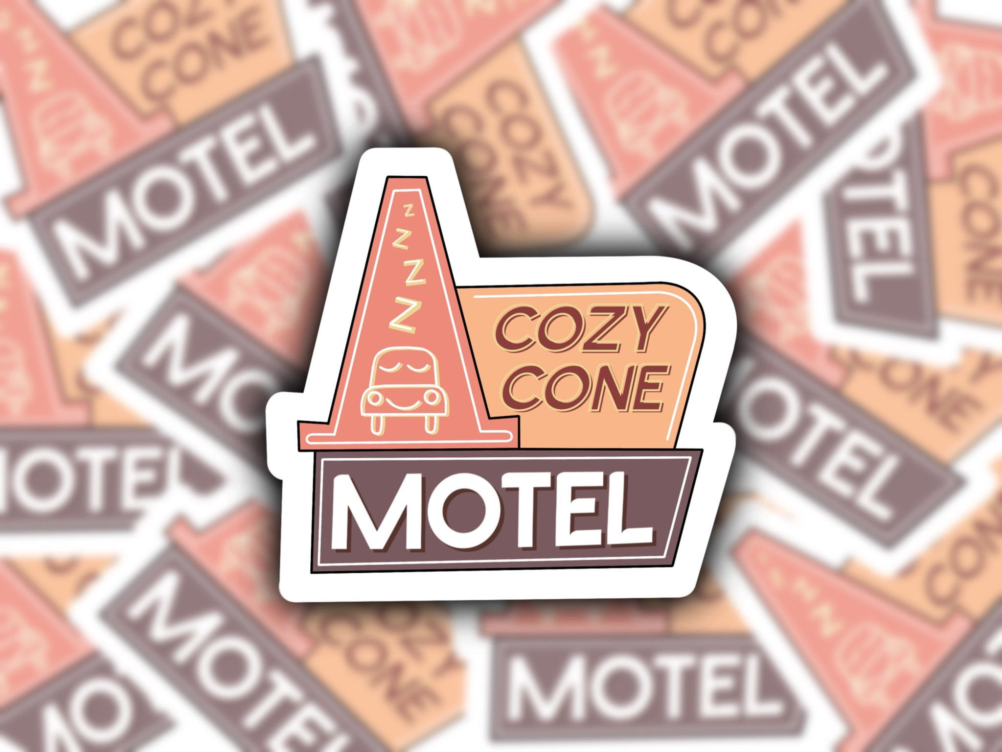 Cozy Cone Cars Sticker