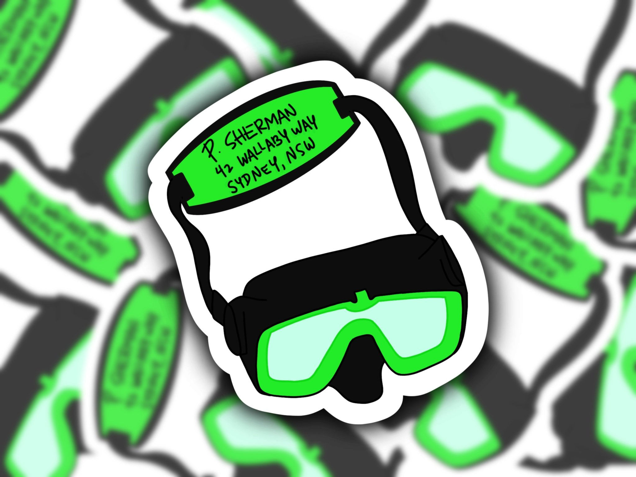 P. Sherman Finding Nemo Sticker