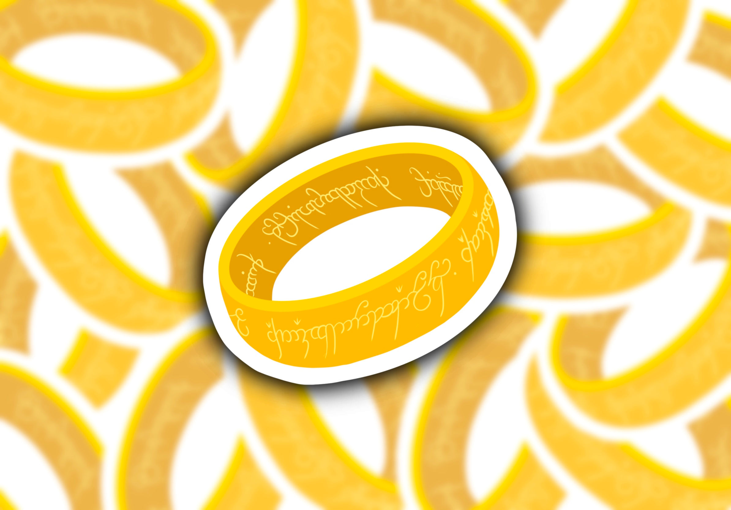 Lord of the Rings Ring Sticker