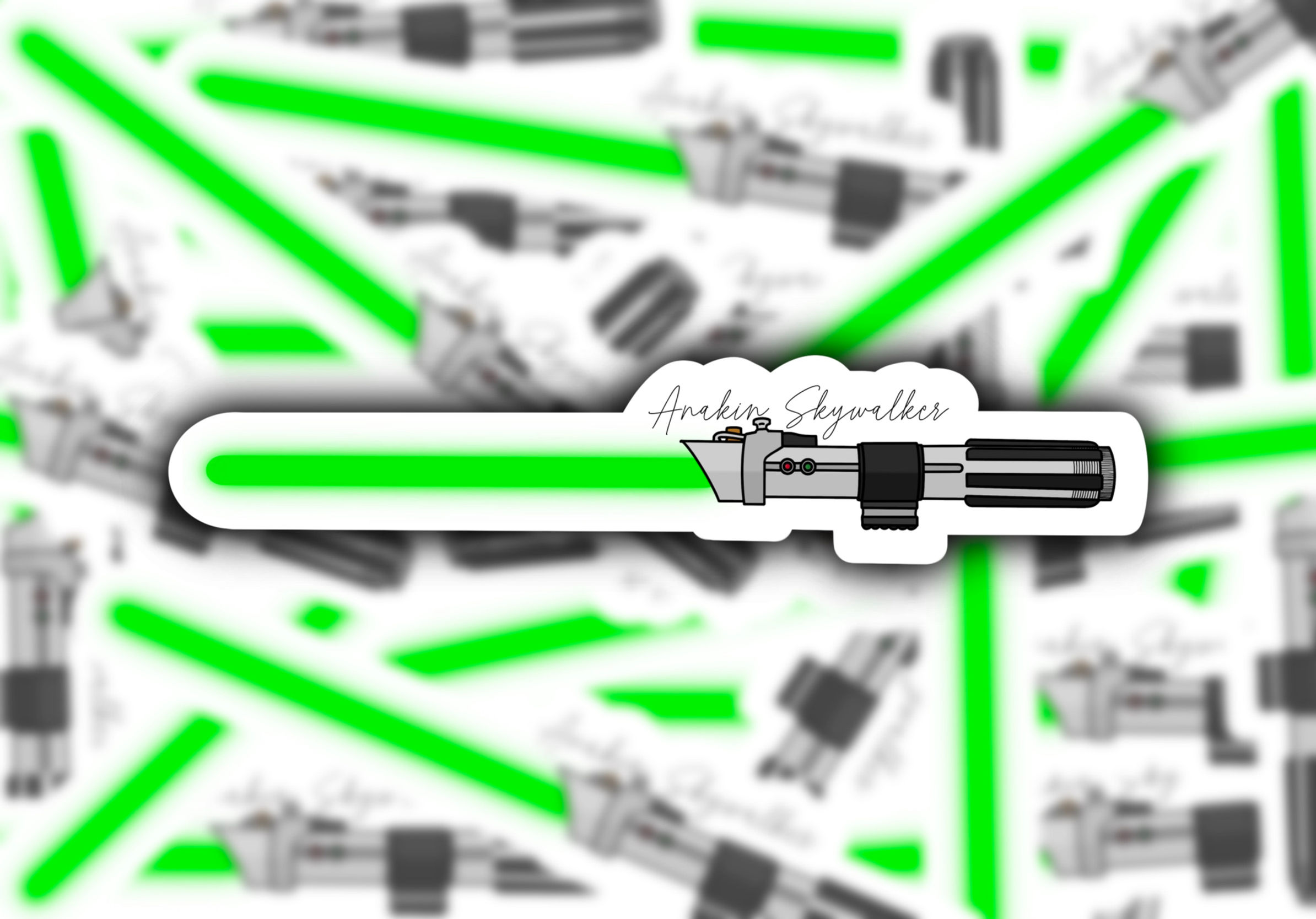 Anakin Skywalker Lightsaber Sticker