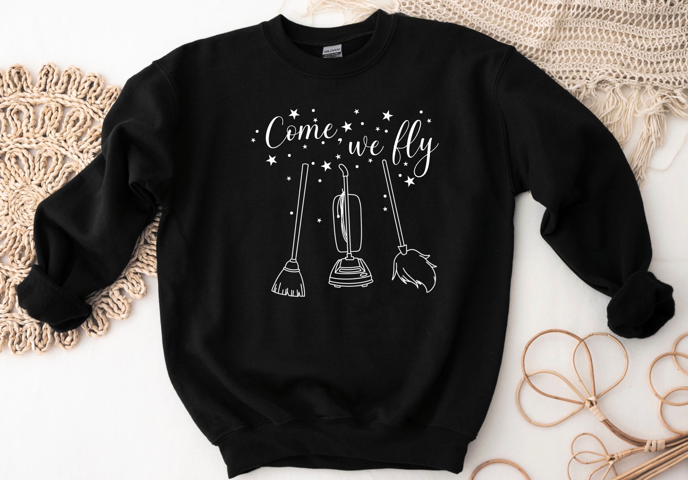 Come, We Fly Hocus Pocus Halloween Crewneck