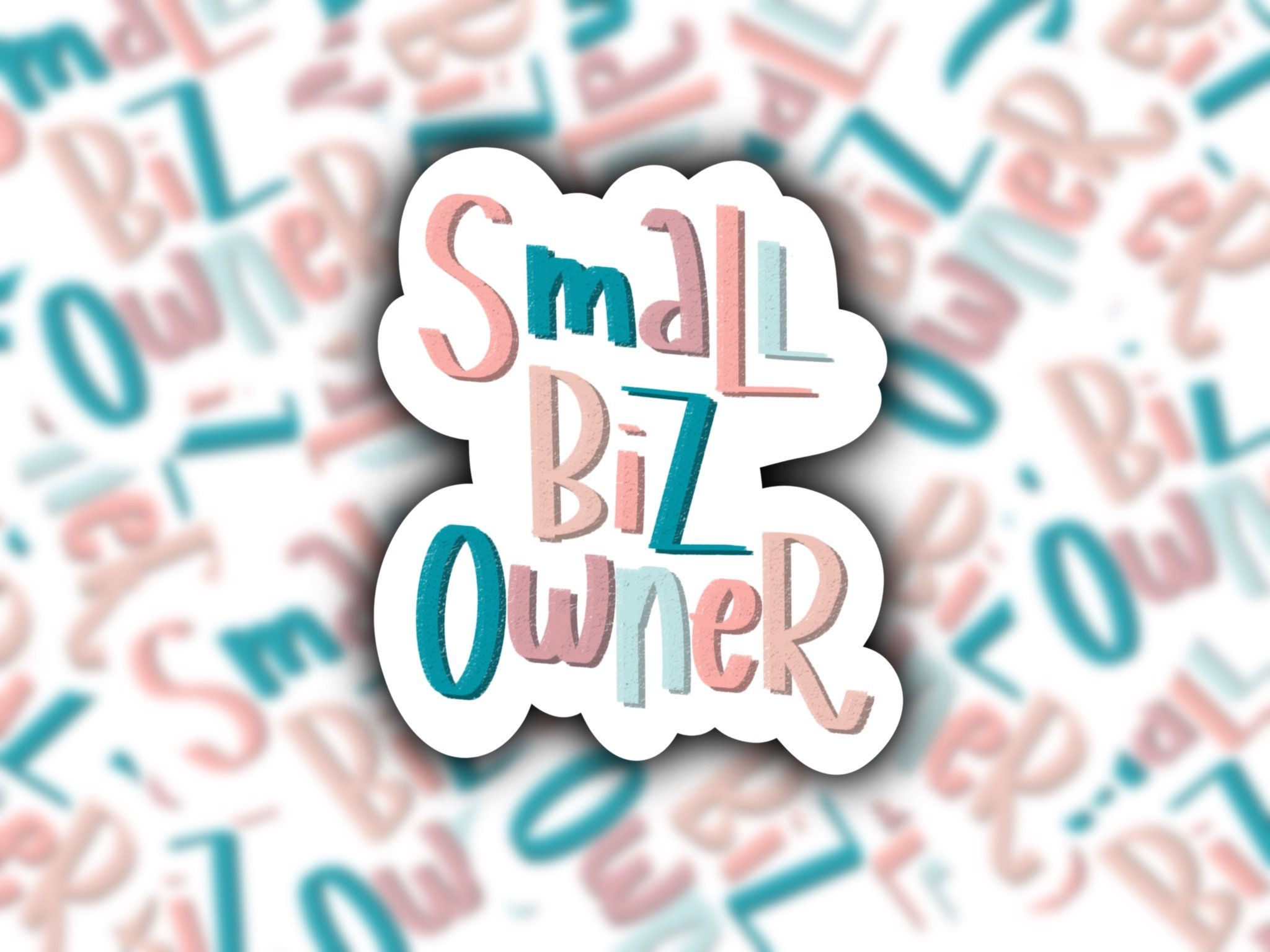 Small Biz Owner Sticker (Castle Color)