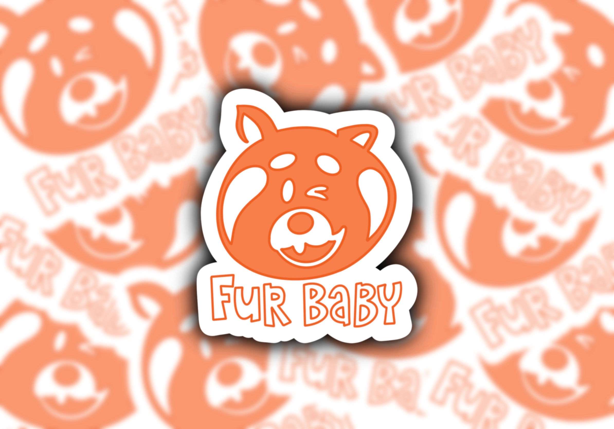 Turning Red Fur Baby Sticker