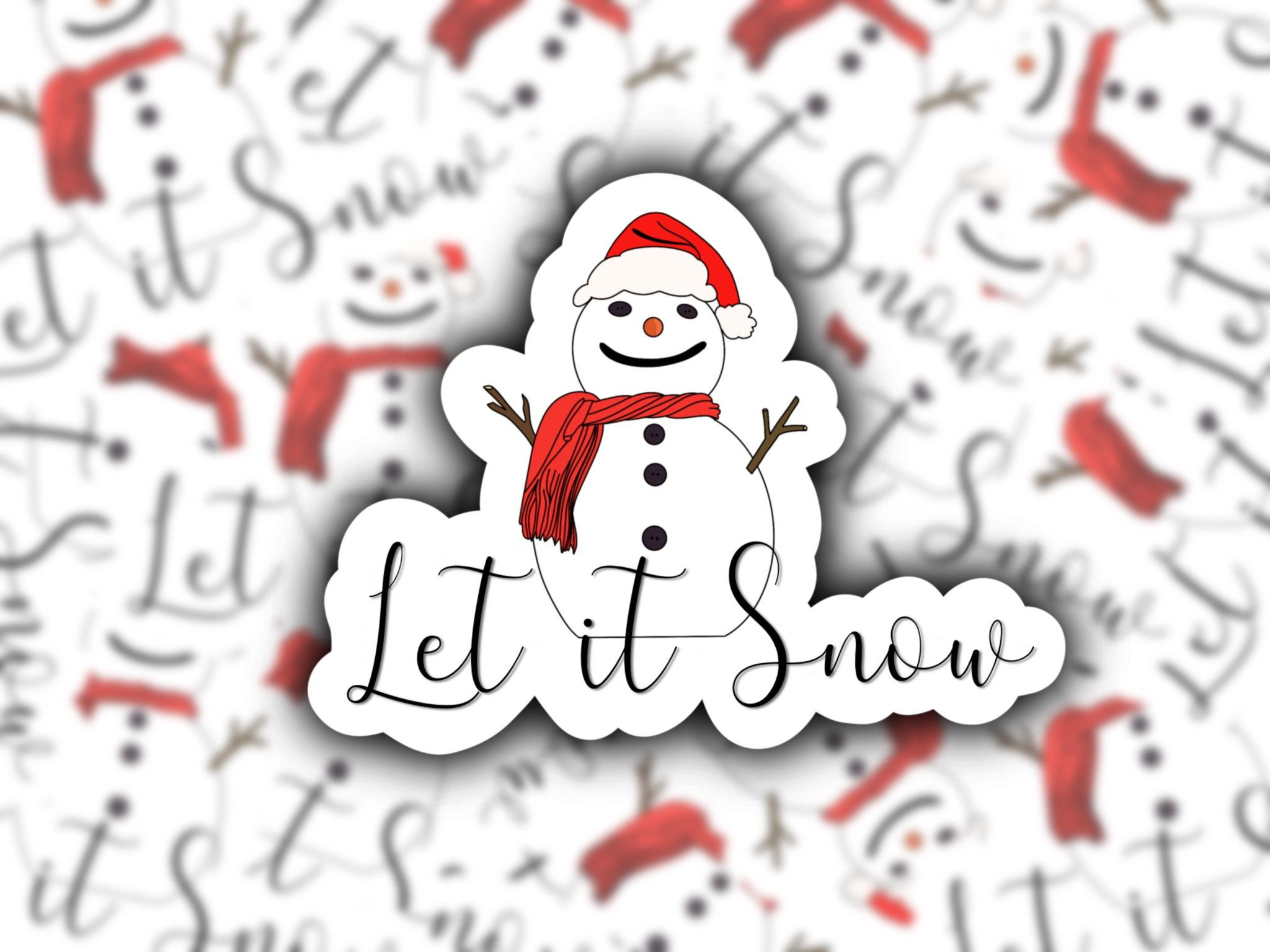 Let It Snow Sticker