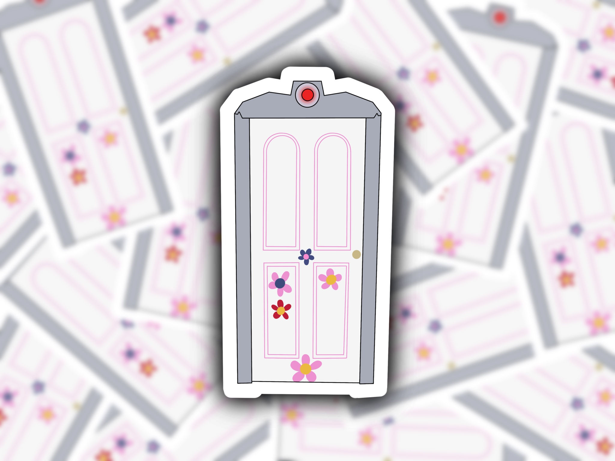 Boo's Door Monsters Inc Sticker