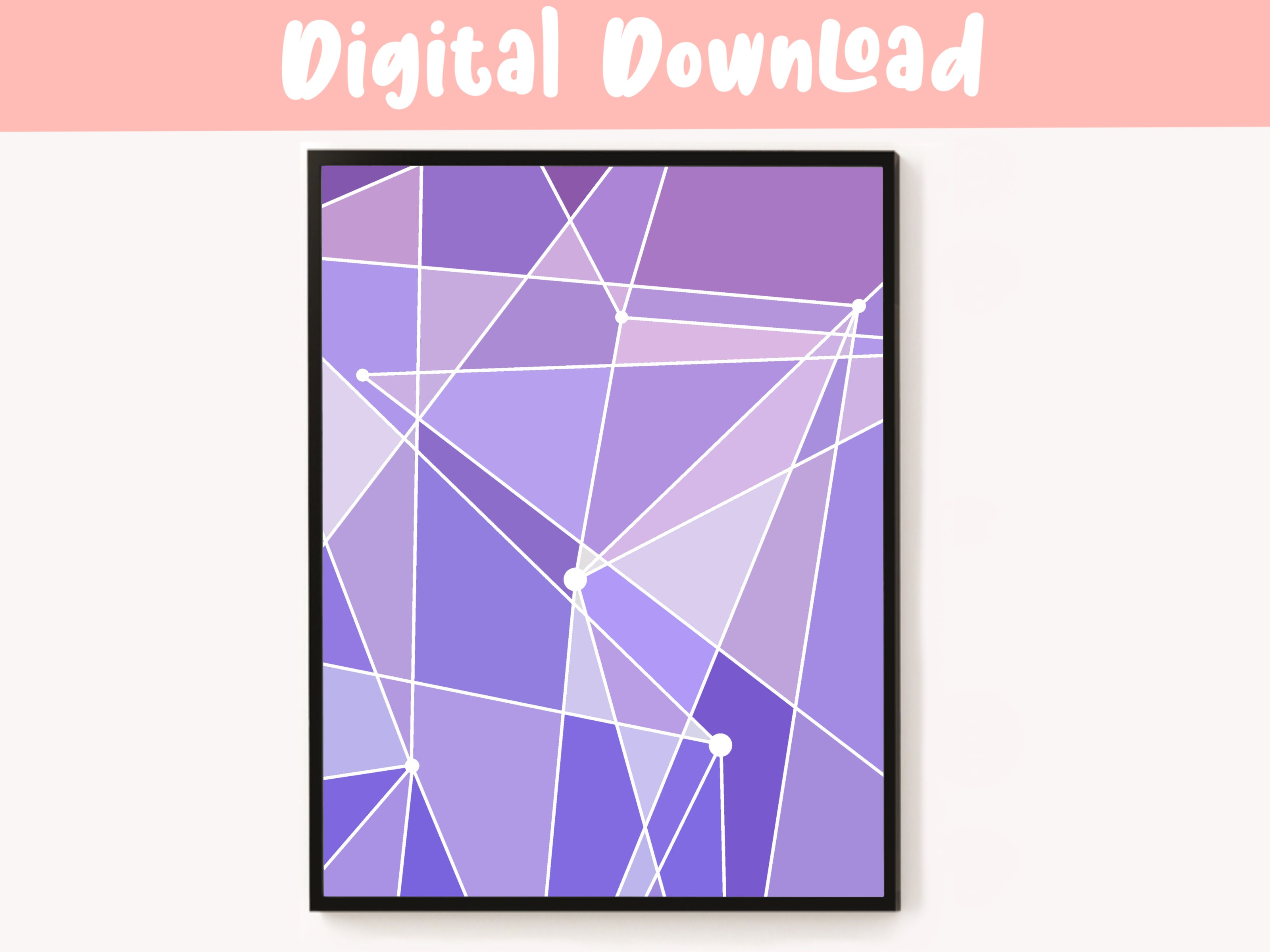 Purple Disney Wall Digital Prints