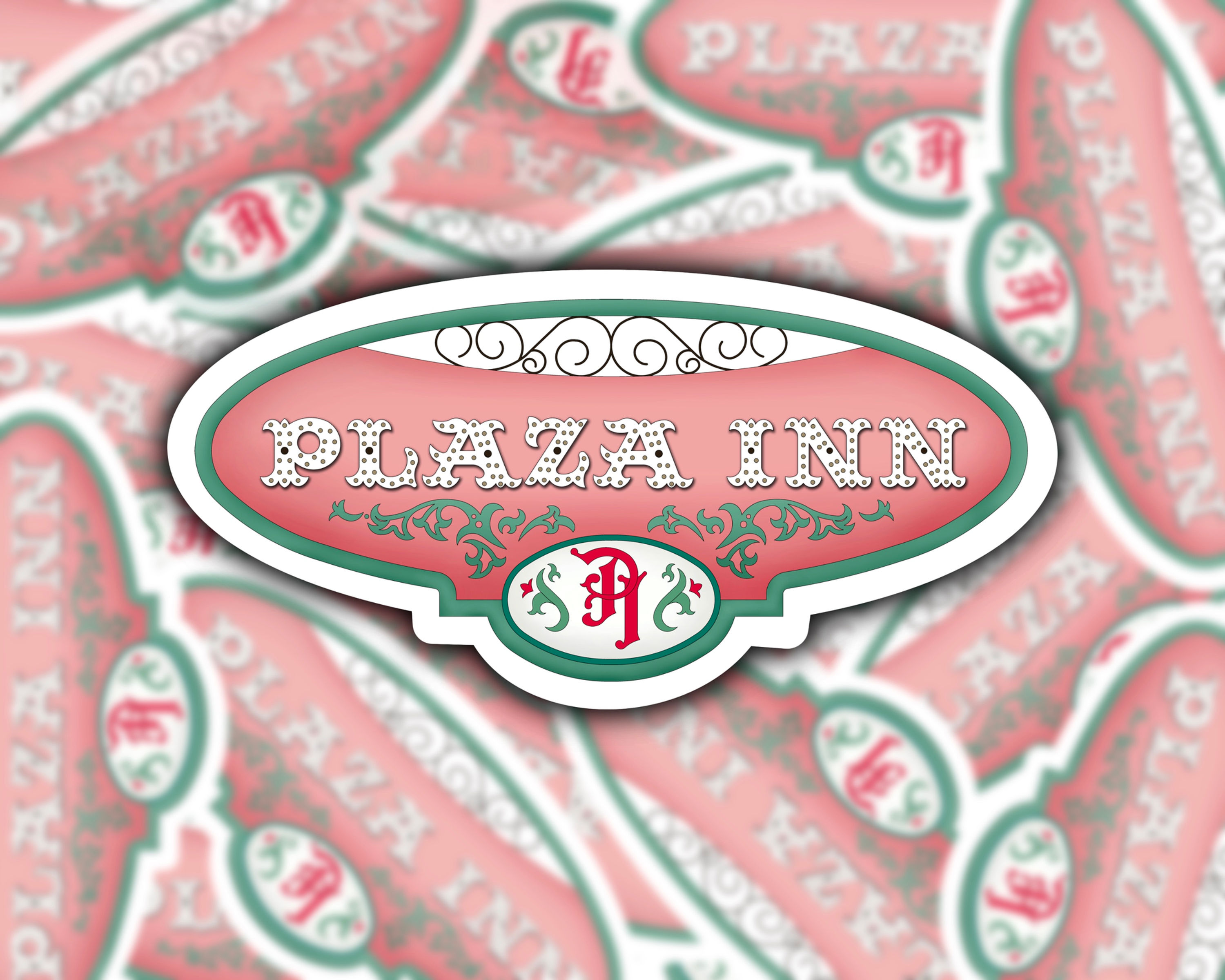 Disneyland Plaza Inn Sign Sticker