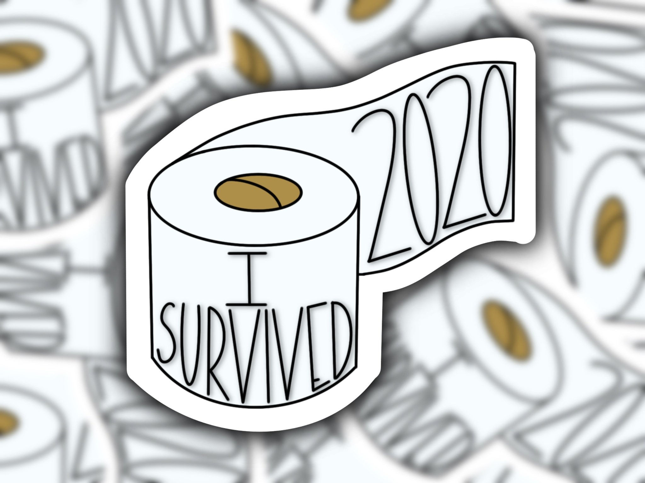 I Survived 2020 Toilet Paper Sticker