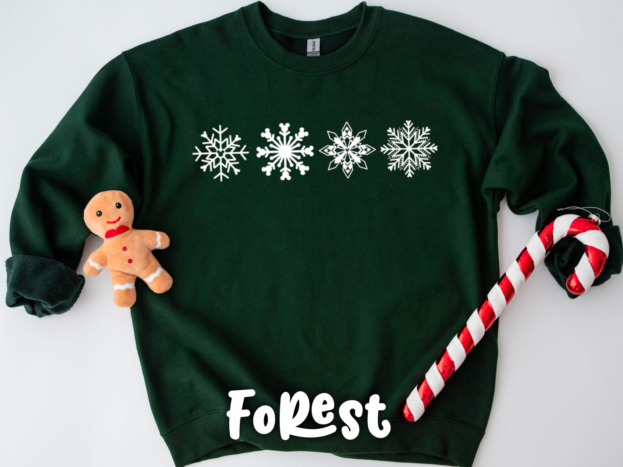 Mickey Snowflakes Crewneck