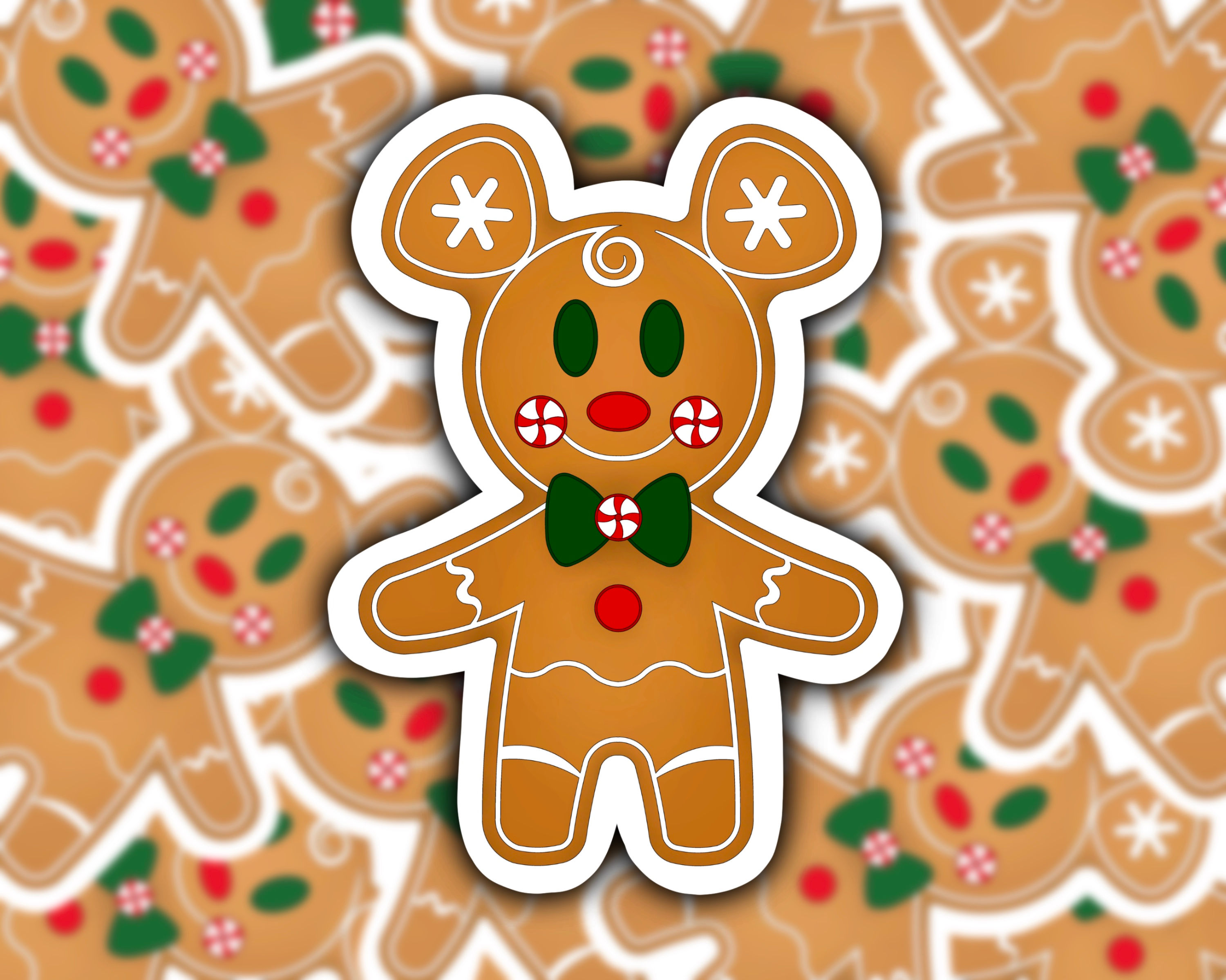 Disney Mickey Gingerbread Sticker