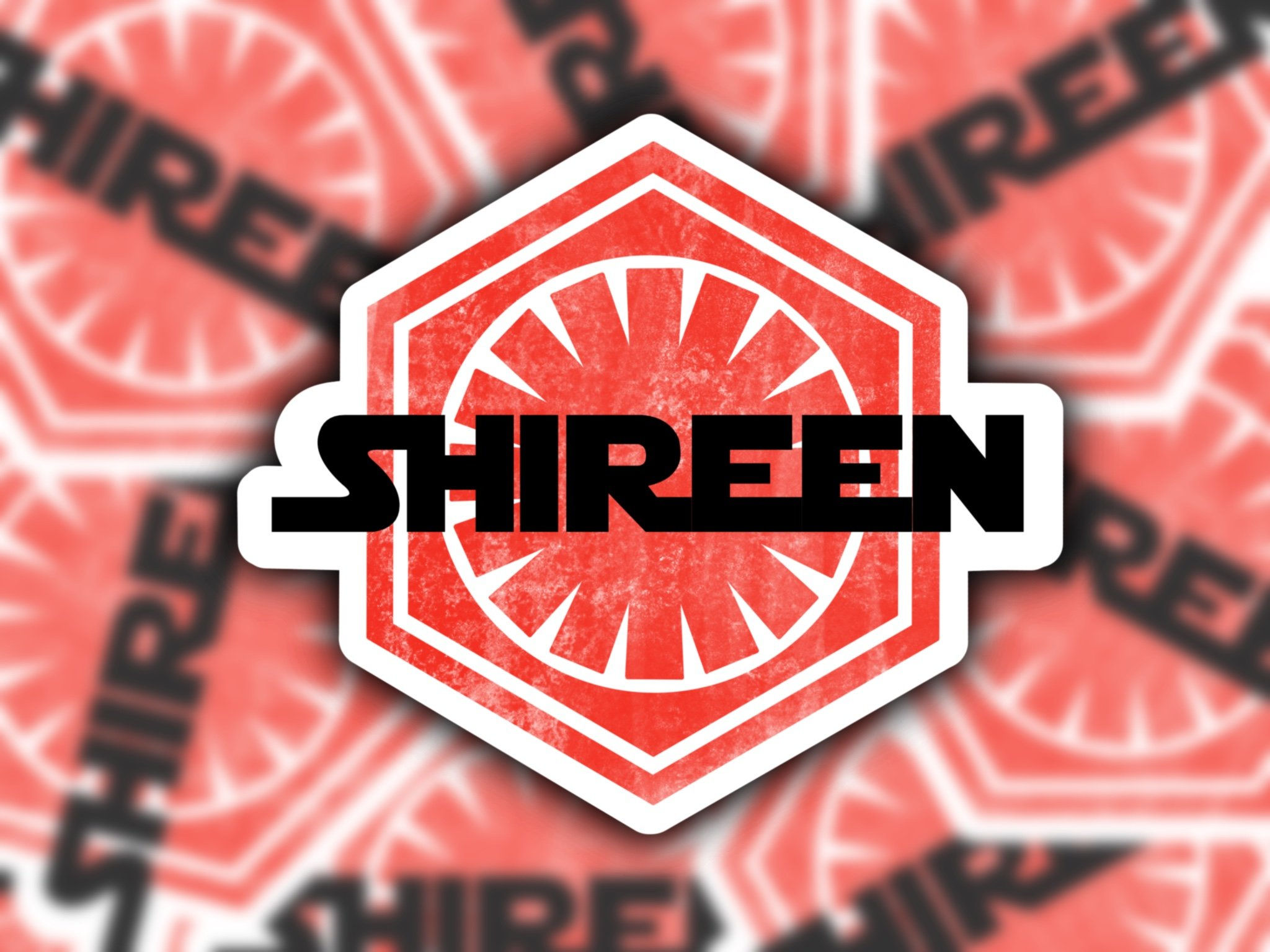 Custom Personalized Star Wars First Order Name Sticker