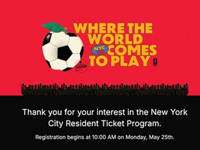 Lotería de entradas de $50 para la Copa Mundial en Nueva York