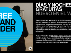 Entrada gratuita al Museo Whitney para jóvenes de hasta 25 años