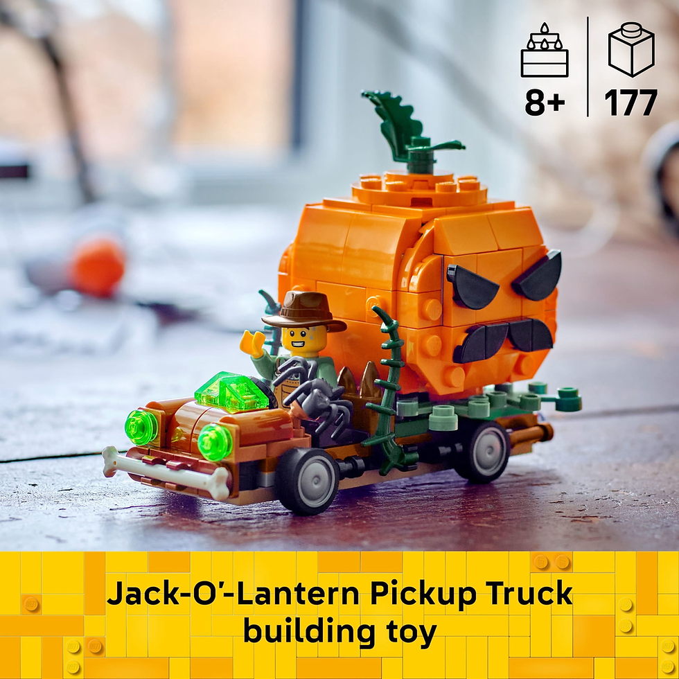 Thumbnail: LEGO Jack-O-Lantern Pickup Truck 177-Piece Halloween Building Toy