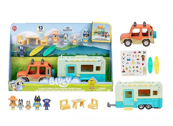 Thumbnail: Bluey Family Trip Caravan Adventures Playset