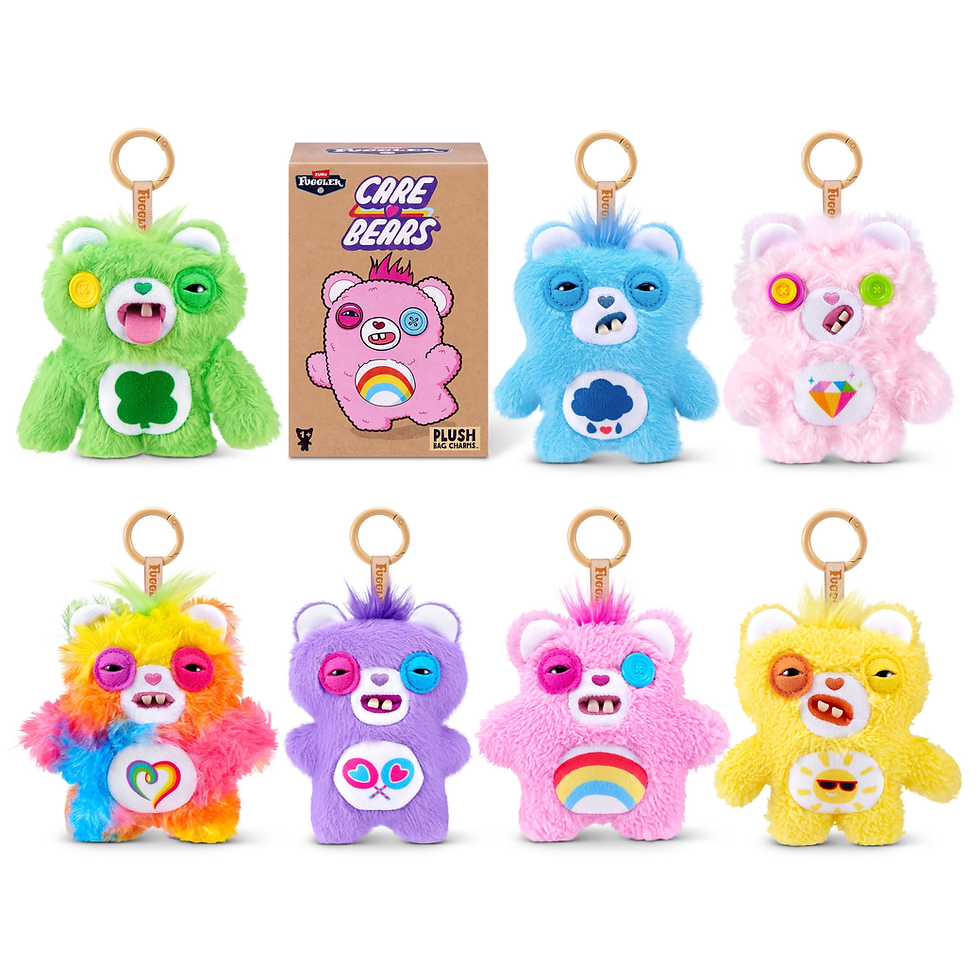 Fuggler Care Bear Keyring 5 Inch by ZURU - Ugly Monster Plush
