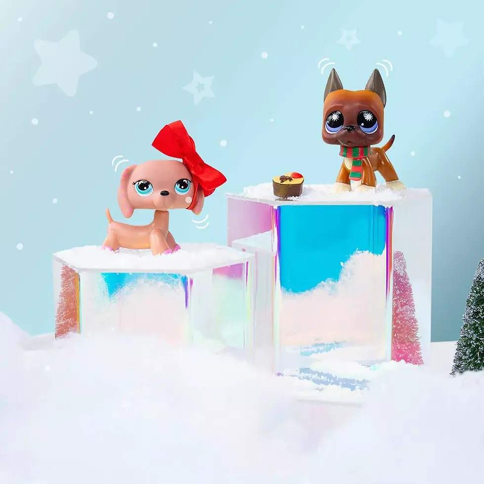 Thumbnail: 2 Festive Pets Per Pack: Each set includes 2 bobblin’ pets dressed in their holiday best and full of festive charm. Packed wi