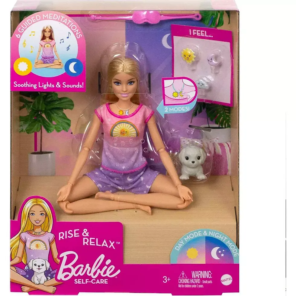 Thumbnail: Barbie Self-Care Rise & Relax Doll with Yellow Puppy