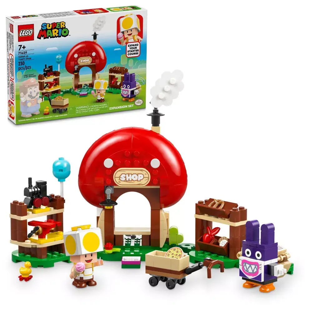 LEGO Super Mario Nabbit at Toad Shop Expansion Set, Build and Display Toy Set