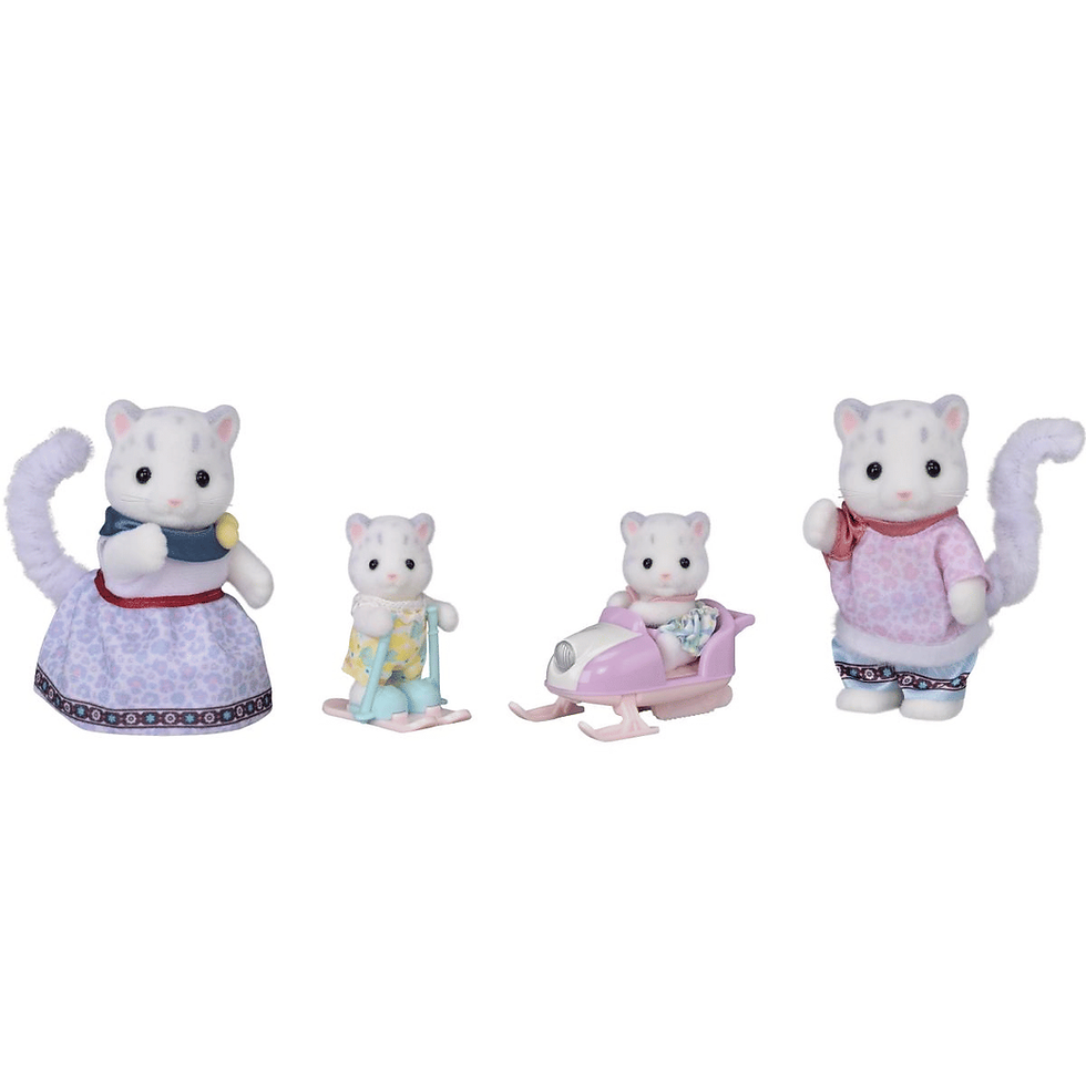 Calico critters Snow Leopard Family