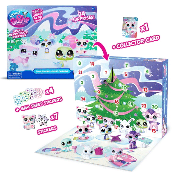 Littlest Pet Shop Glam Glacier Holiday Advent Calendar Playset