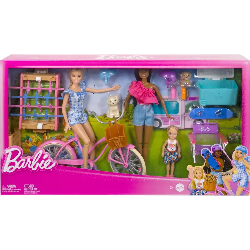 Thumbnail: Barbie 12.7" Backyard Fun Playset Build-up Doll