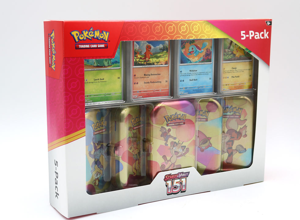 pokemon scarlet & violet - 151 5-pack mini tins