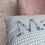 Thumbnail: Liberty Betsy Blue Personalised Heirloom cushion
