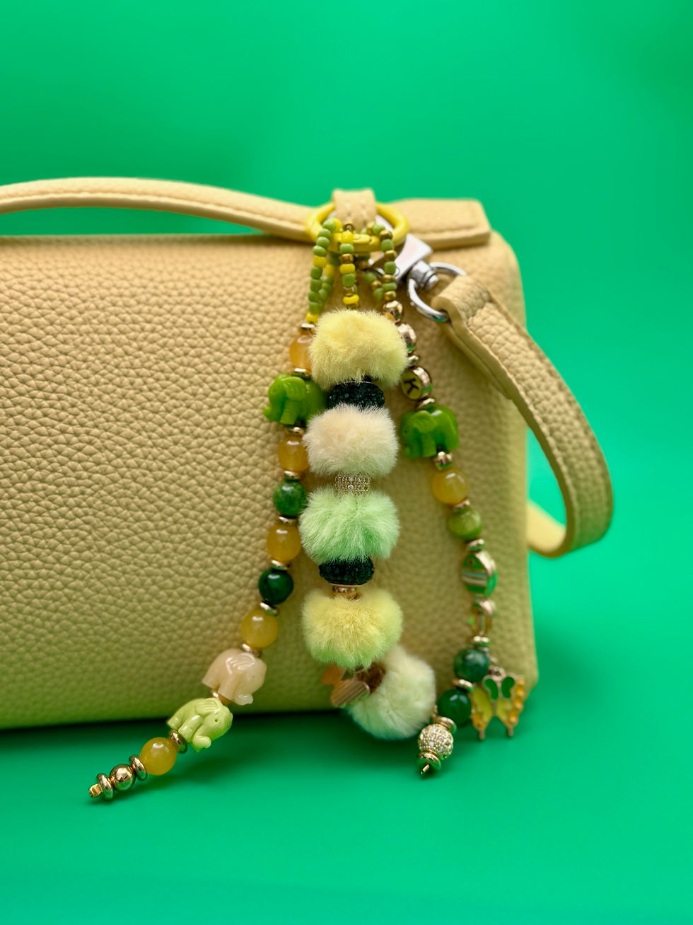 Triple Yellow and Green Charm